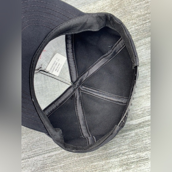 VTG USA Made 7th Infantry Association Snap Back Trucker Hat Cap Black Red Army - Picture 4 of 16